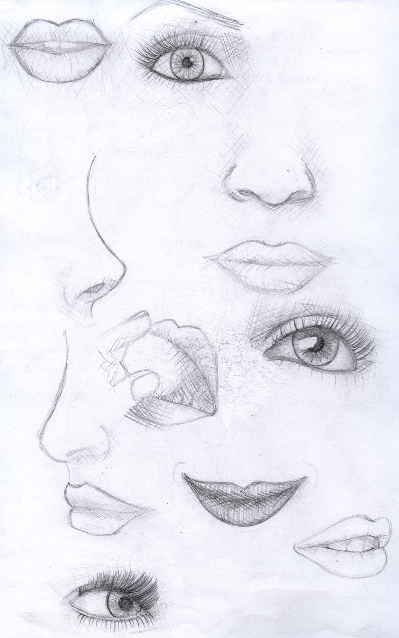 More Face Sketches by Zaratulah on DeviantArt