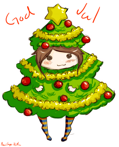 Christmas Chibi by MiracleBird on DeviantArt