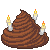 Big Turd Cake with candles 50x50 icon