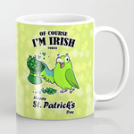 St. Patrick's day parrot mug