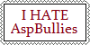 I Hate AspBullies Stamp by DallellesLaul