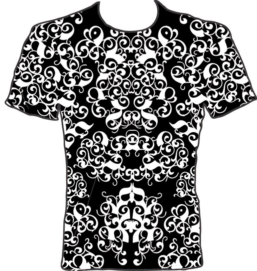 The usa black and white pattern t shirt usa