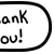 Thank You 2 Speech Bubble - Beemote