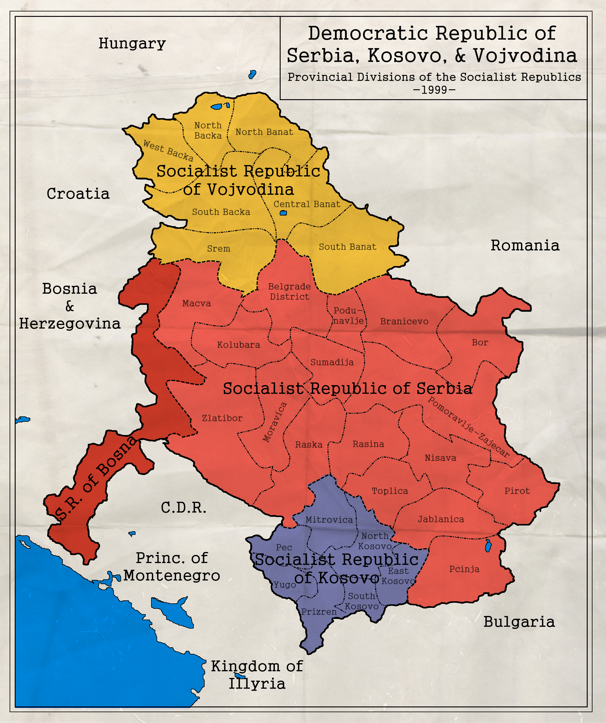 Democratic Republic of Serbia, Kosovo, i Vojvodina by zalezsky on