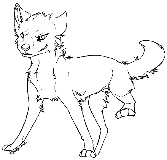 Free Canine Lineart by Malk-White on DeviantArt
