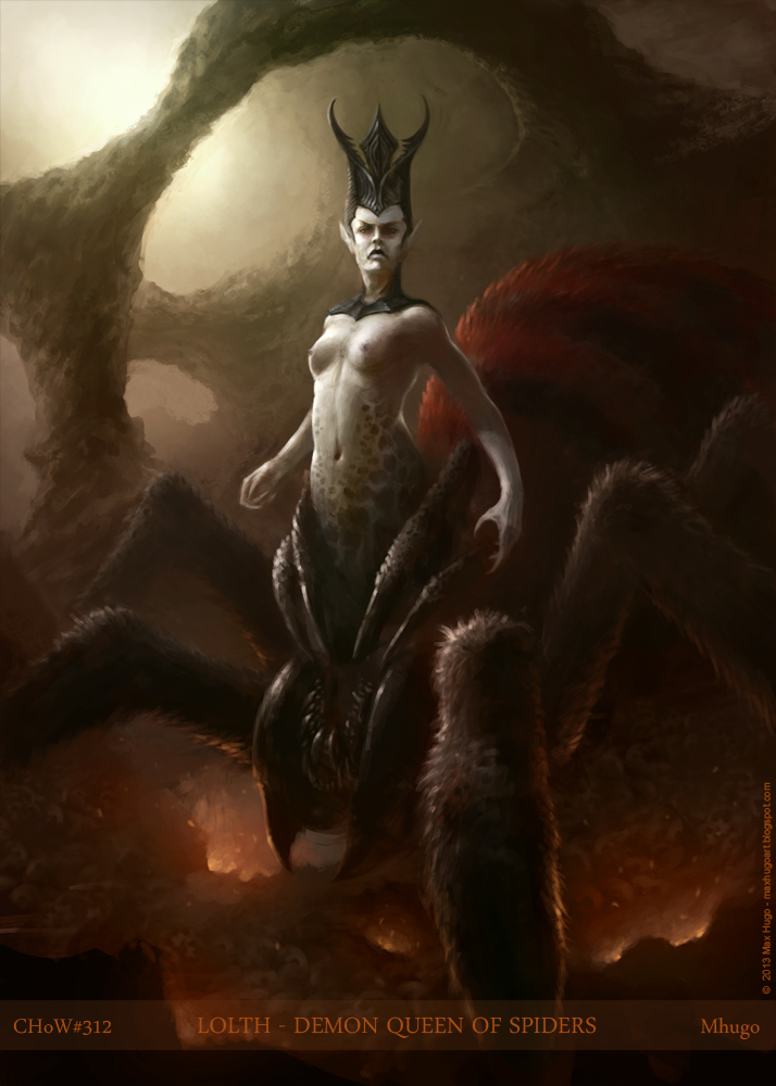 Lolth - Demon Queen of Spiders by m-hugo