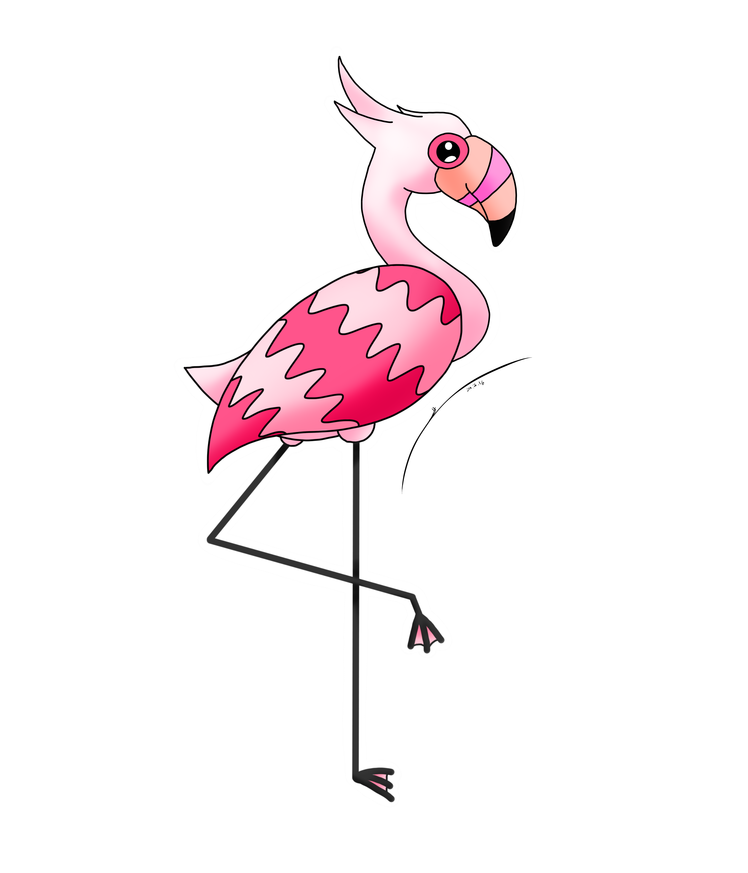 Feamingo, Flamingo Fakemon by DarkraiLady on DeviantArt