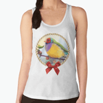Gouldian Finch Realistic Painting Tank Top
