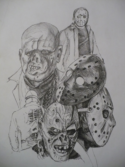 Jason Voorhees Figure - Free Coloring Pages