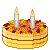 Deep Autumn Cake with candles 50x50 icon