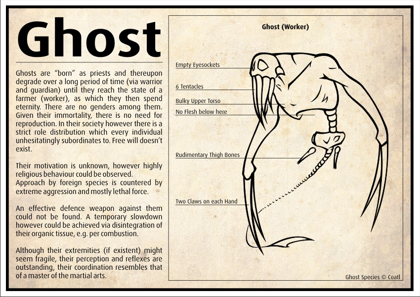 creative writing descriptions a ghost