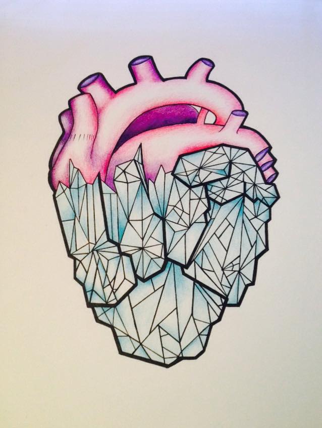 Crystal Heart Tattoo Design by on DeviantArt