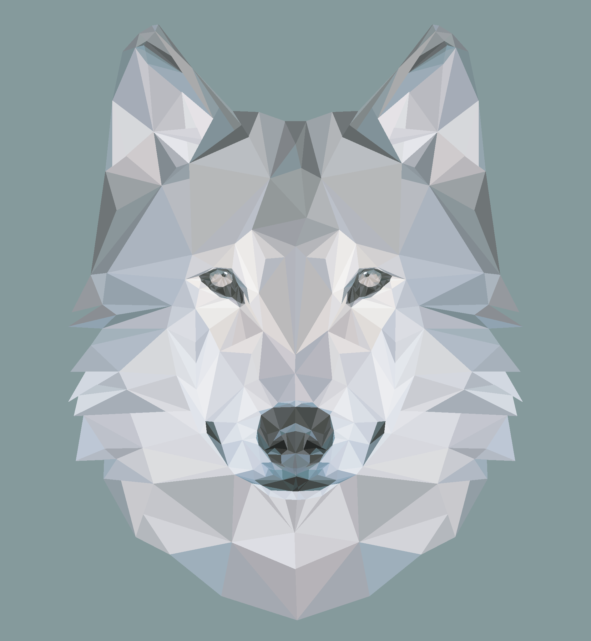 Low Poly Art: Wolf by zelda-Freak91 on DeviantArt