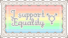 I Support Equality Stamp by Odyrah
