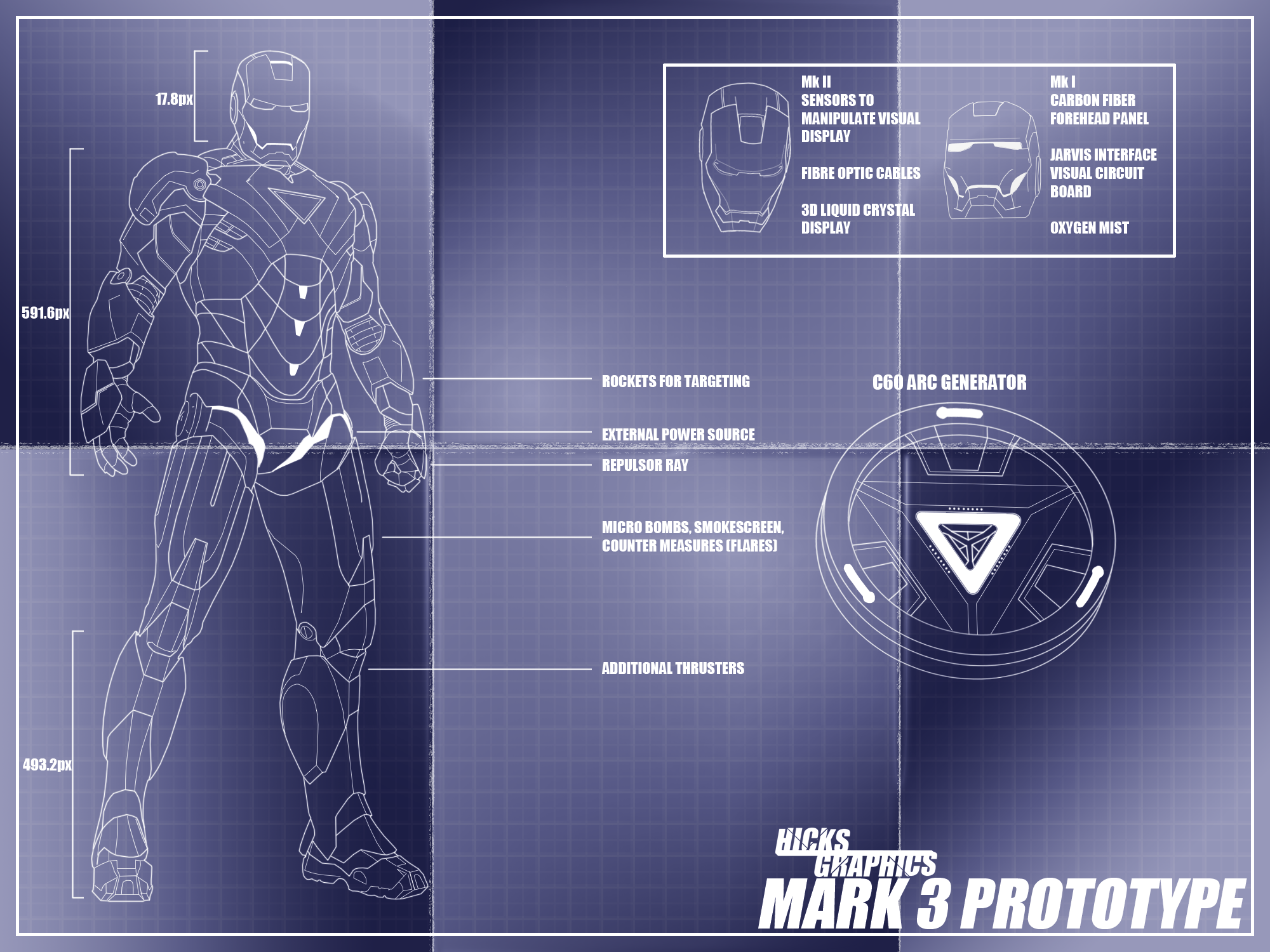 Iron Man MkIII Prototype Worn Blueprint By XFranticx On DeviantArt