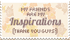 friends are inspirations stamp by piijenius