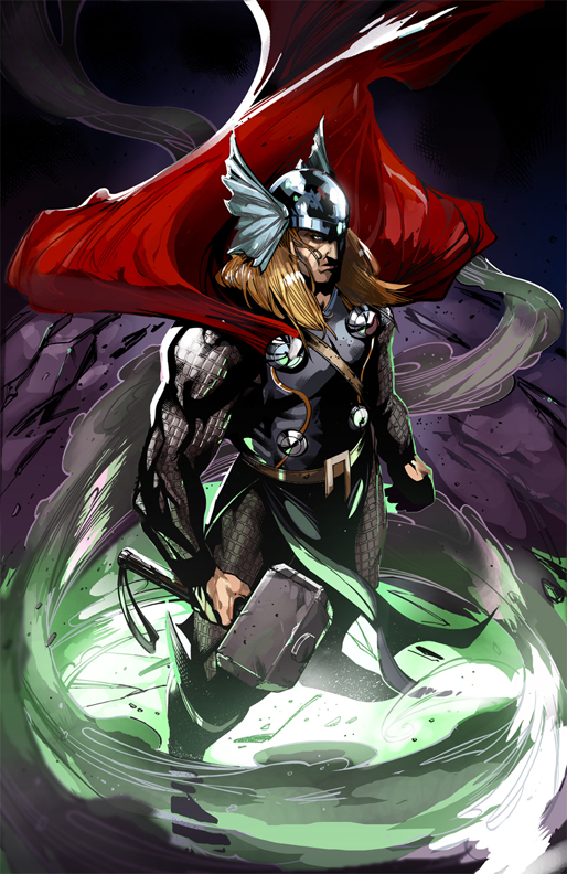 Thor colored by Csyeung on DeviantArt