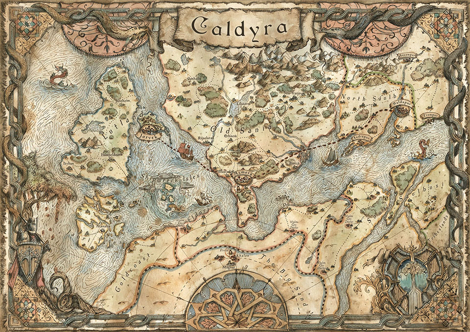 Map of Caldyra by FrancescaBaerald