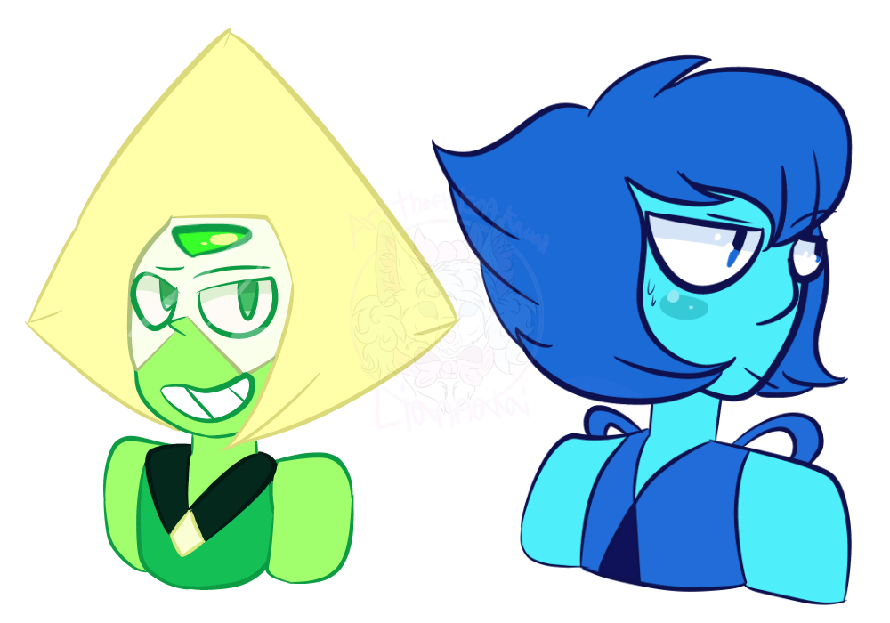CLICK HERE TO VIEW YOUR TERMS OF USE FOR THIS ART AND MORE. This is fanart of Peridot and Lapis Lazuli from Steven Universe! lol what is anatomy ??never heard of it before I wasn't originally gonna...