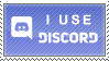 Discord App Stamp - I Use Discord (Free to use!) by 3wyl