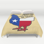 Crazy Chicken Lady of Texas Duvet Cover