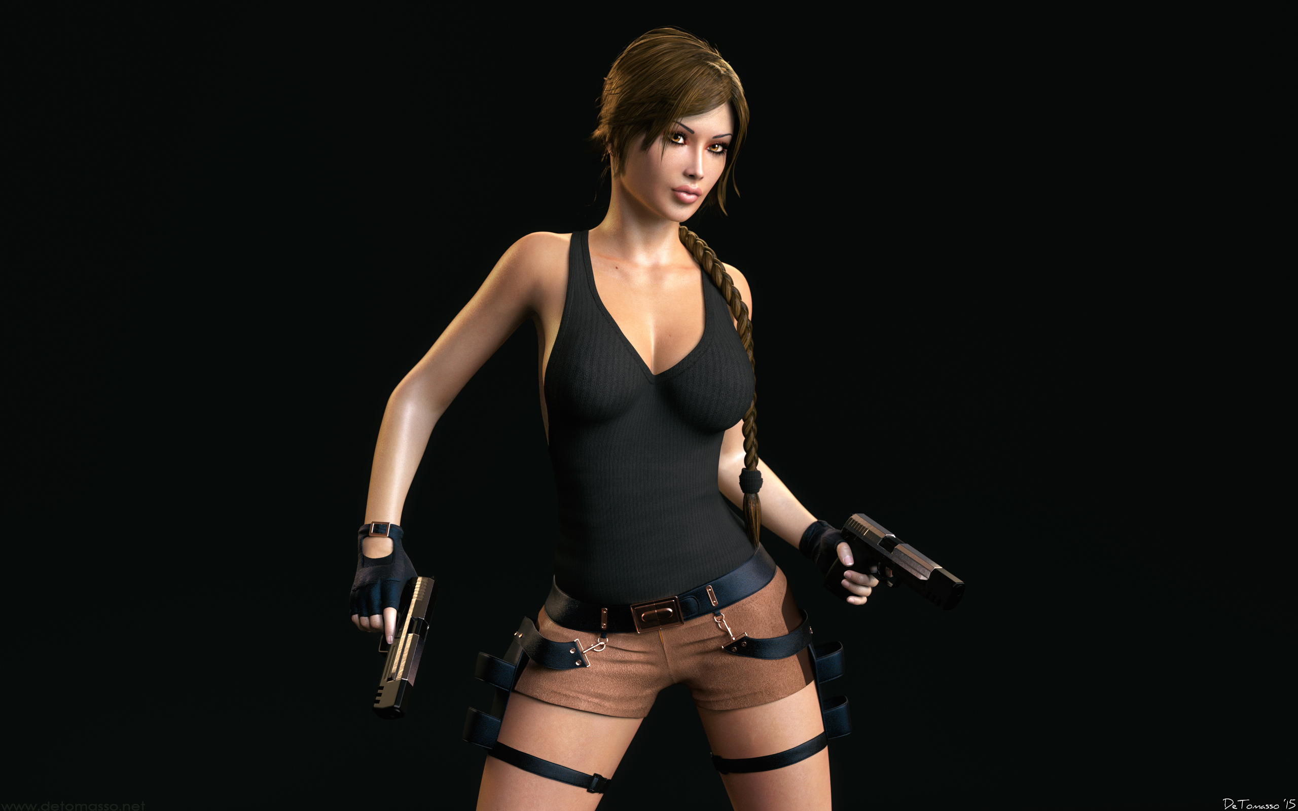 Tomb Raider Lara Croft Cowgirl Riding Pov