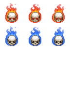 flaming|skull
