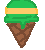 Green Tea Ice-cream Icon!