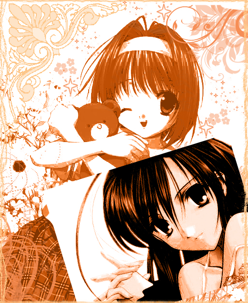 Orange Anime Girls by x-Hagi on DeviantArt