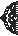 Pixel Lace Divider v1 Corner - Black - Left