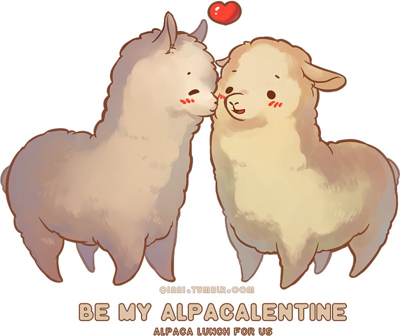 Happy Alpacalentines by Qinni