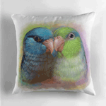 Pacific Parrotlet Parrot Realistic Painting Pillow
