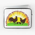 Authentically Proven Crazy Chicken Lady Laptop Sleeve