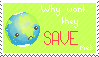 Save The Planet Stamp by xXScarletButterflyXx