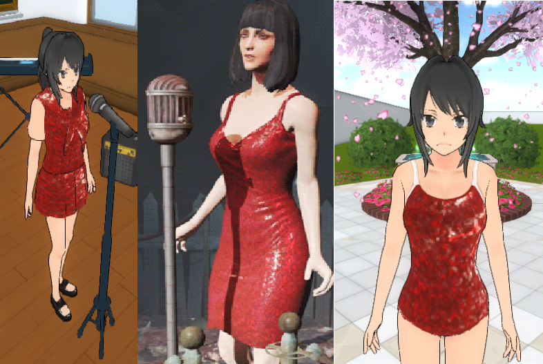 Fallout 4 Red Dress Skin | Yandere Simulator Skin by Jelly-Bearby ...