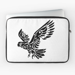 Tribal Cockatoo Parrot Bird Tattoo Laptop Sleeve