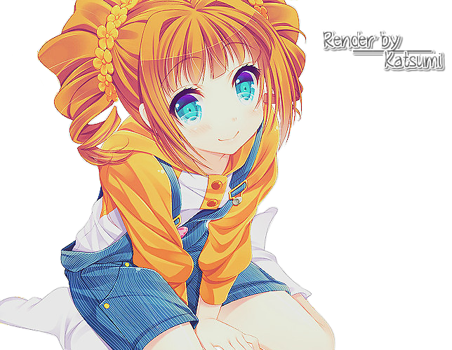 Render Anime Girl Orange by katsumixDlqnhbaby on DeviantArt