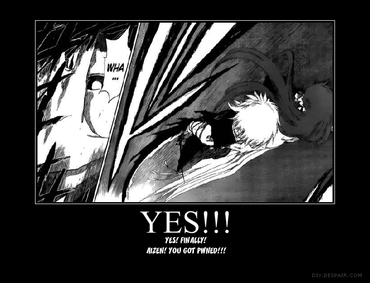 Aizen gets PWNED by dedeis1luv on DeviantArt