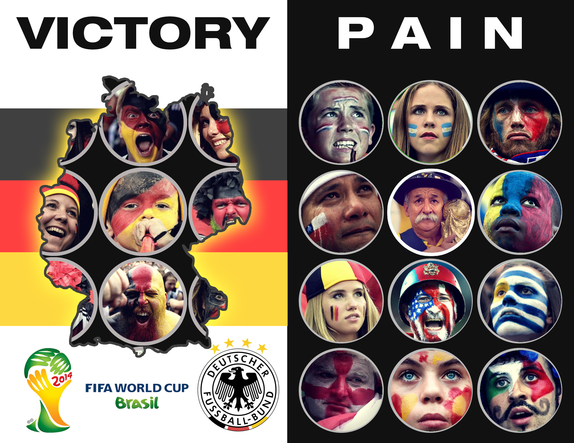 FIFA World Cup 2014 : Victory vs Pain by alabhya on DeviantArt