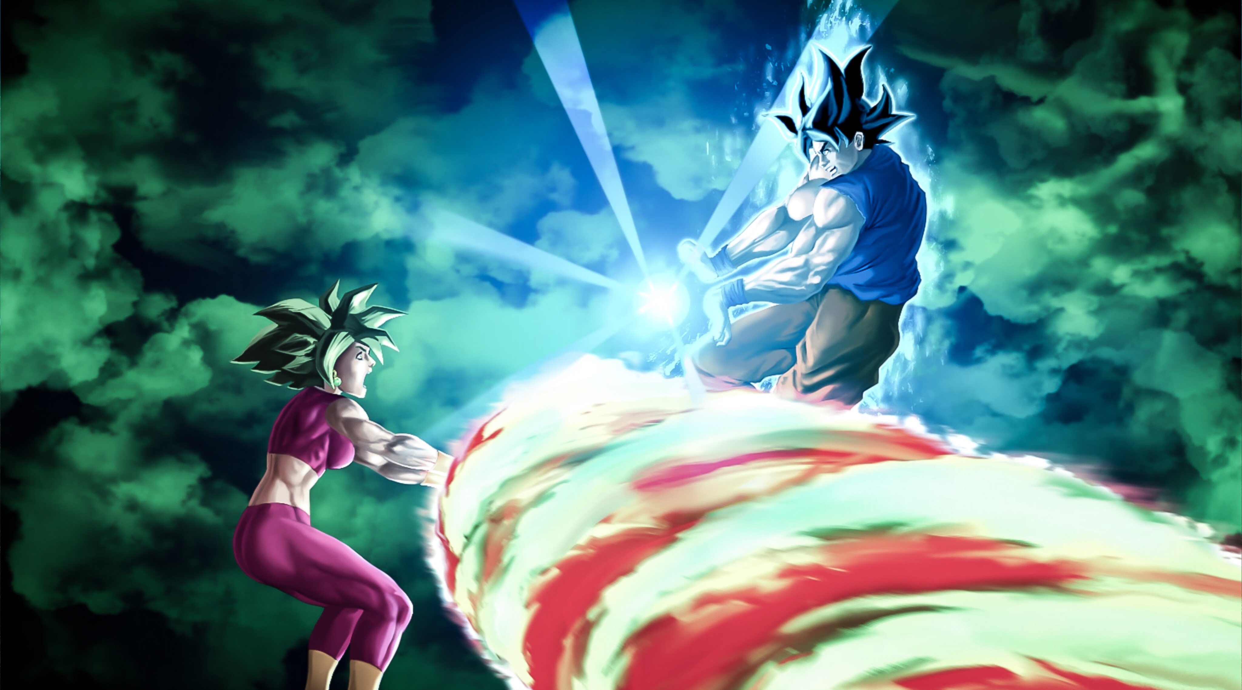 Ultra Instinct Goku Vs Kefla By Irush4tacos On Deviantart