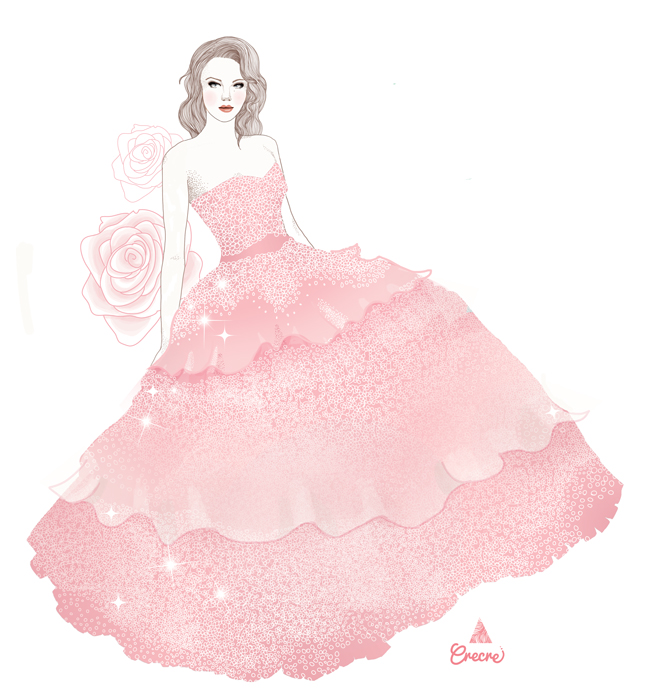 Wedding-crecre-fashion-dessin-rose-mariee-mariage1 by christelled17 on ...