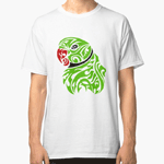 Green Ringneck Parrot Tattoo T-Shirt