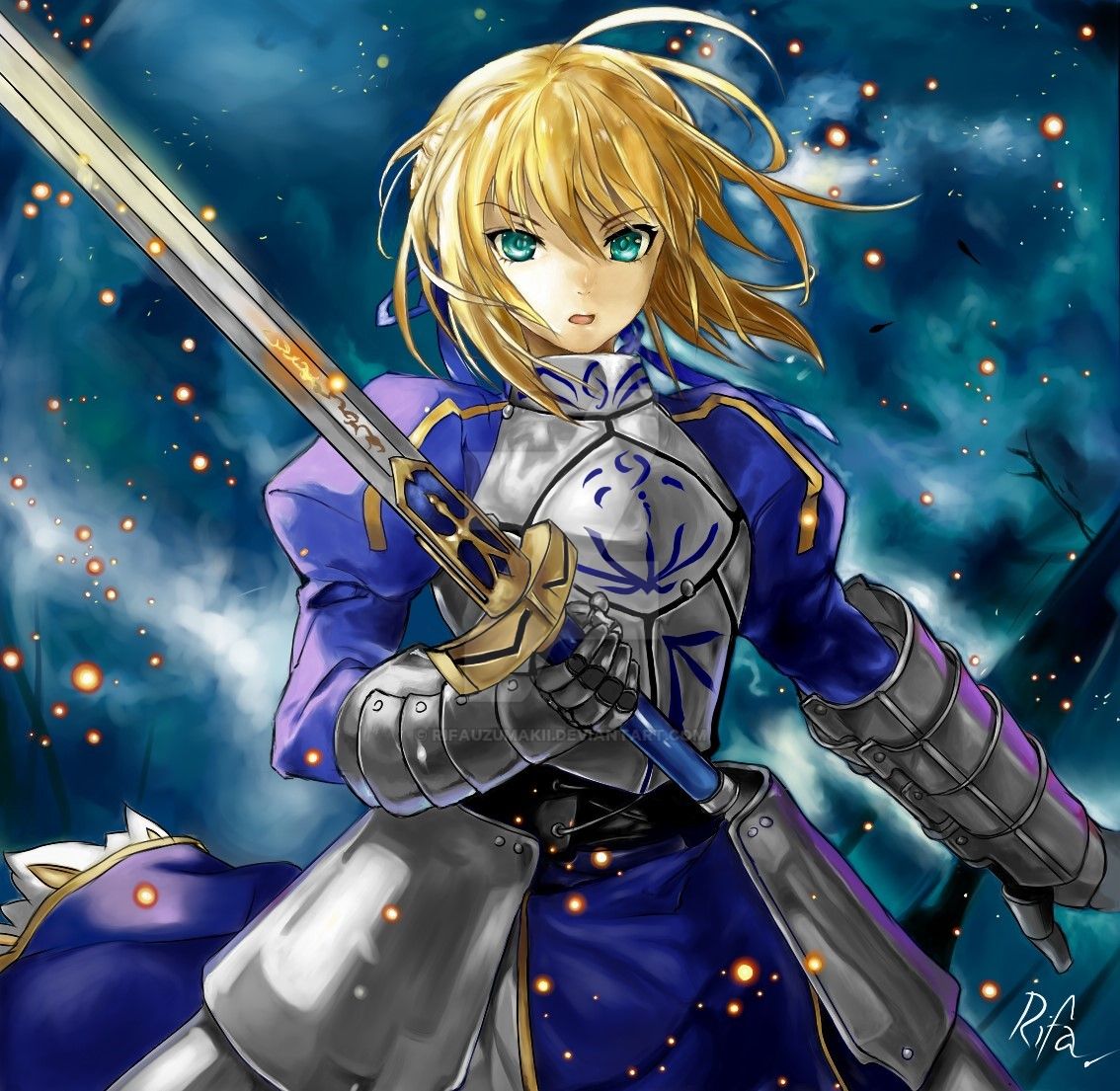 Saber From Fate/Stay Night by rifauzumakii on DeviantArt