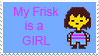 Undertale Headcanon Stamp: Girl Frisk by FluffyKyubey42