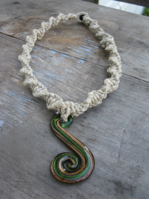 Thick spiral hemp necklace by xpeppyandbellex on DeviantArt