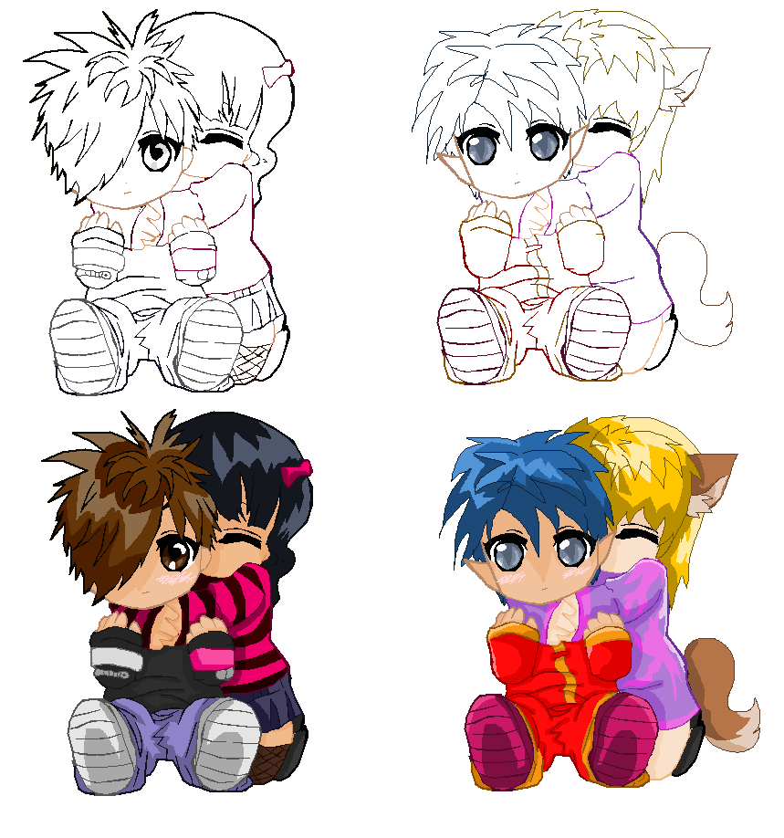 Featured image of post Chibi Anime Couple Base Drawing