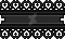 Pixel Lace Divider v3 - Black