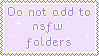 Do not fav in NSFW - Stamp by Stamp-Crossing