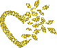 Gold - Heart by cutecolorful