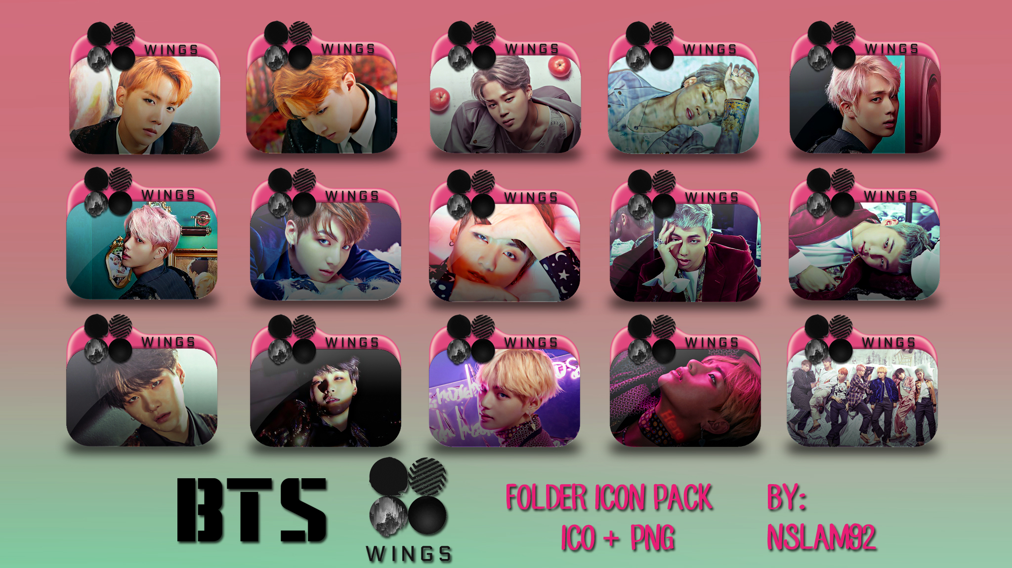 BTS Wings Folder Icon Pack By Nslam92 On DeviantArt